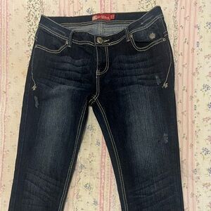 Apple Bottoms Dark Indigo Skinny Jeans